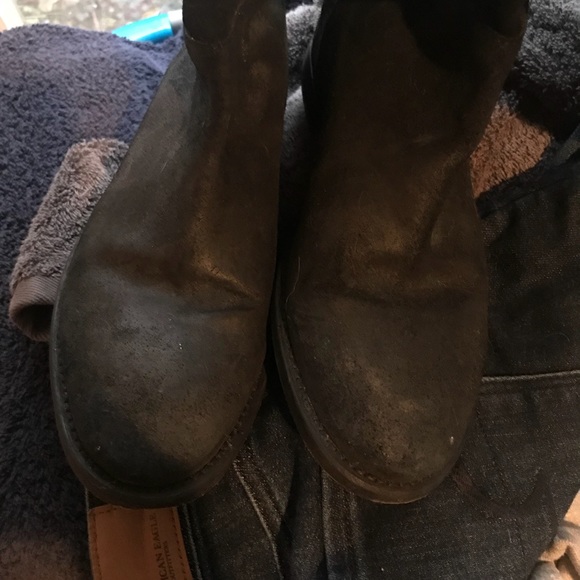 JCREW black suede riding boots sz 7 - Picture 5 of 6